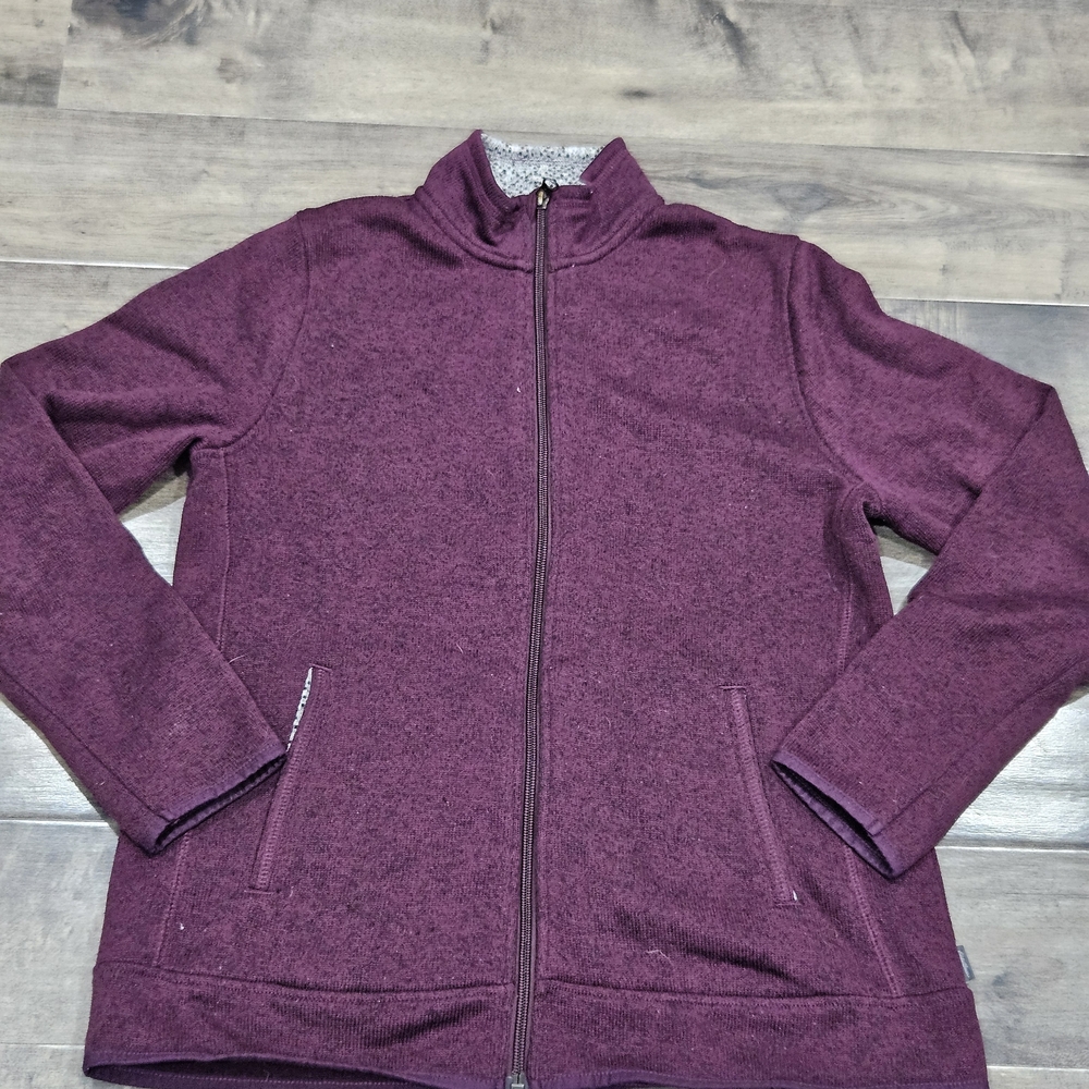 Eddie Bauer Purple Knit Jacket